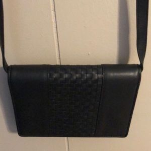 Cole Haan Black Leather Cross Body NWOT